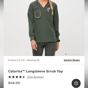 Figs Catarina Longsleeve Scrub Top